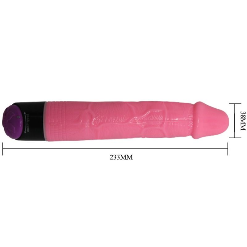 BAILE - VIBRATORE SEX REALISTICO COLORATO ROSA 23 CM