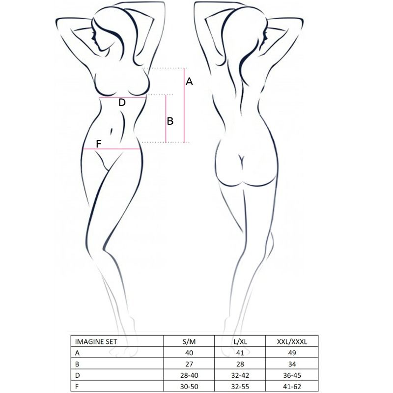 PASSION - SET DONNA IMAGINE TAGLIA S/M